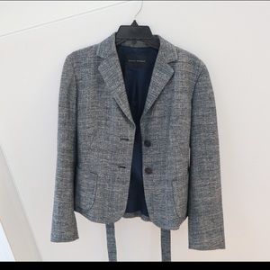 Grey banana republic blazer with belt size medium.